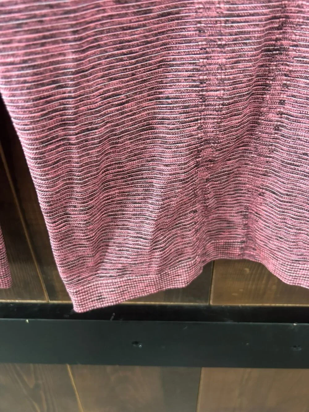 Ivivva by Lululemon Heathered Pink and Black Fly Tech Long Sleeve Youth Size 14